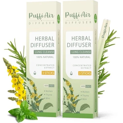 Herbal Diffuser Upgraded with Extracts of Mullein, Thyme and Mint for - Image 1 of 4