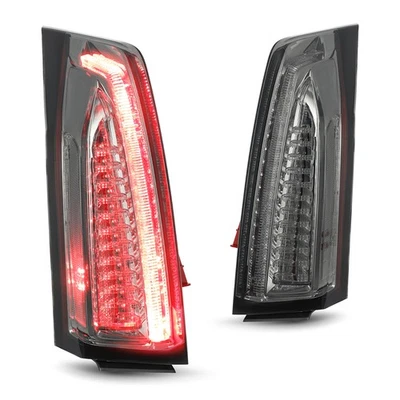  Clear Lens Black Housing For 2013-2018 Cadillac ATS ATS-V Tail Lights LED L+R - Image 1 of 4