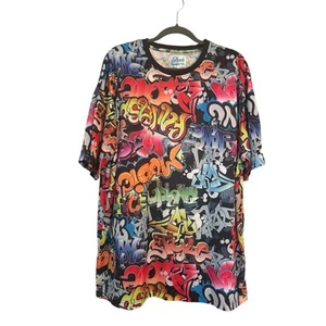 Fresh Prints of Belair Big Graffiti Short Sleeve T-Shirt Colorful Streetwear 3X - Picture 1 of 7