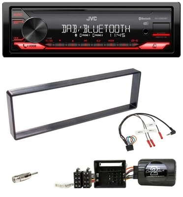 JVC Bluetooth USB DAB Lenkrad Autoradio für Citroen C4 2004-2010 schwarz - Bild 1 von 4