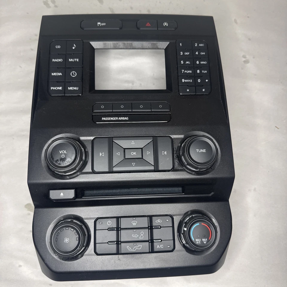 Ford F150 2016 panel de control de radio con controles de temperatura OEM Foto 1 de 4