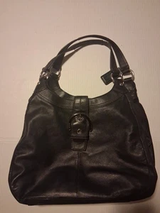 COACH Coach Soho Madison Lin Hobo Black Leather Shoulder Bag - Picture 1 of 9