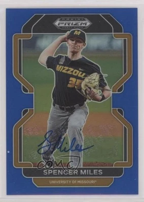 2022 Panini Prizm Draft Picks Blue Prizm Auto /99 Spencer Miles #PDP136 Auto - Image 1 of 2