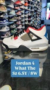 NIKE AIR JORDAN 4 RETRO OG SE WHAT THE GR. 6,5Y 408452-146 AUTHENTIC CLEAN RARE - Bild 1 von 5