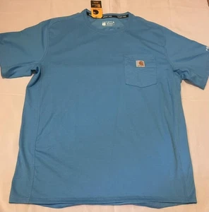 Carhartt Force Men's Shirt Size Large NEW Pocket Tee Engineer Blue - Picture 1 of 3