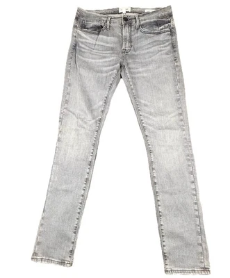 FRAME L'Homme Skinny Black Wash Denim Jeans Men's 30x33 - Image 1 of 4