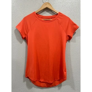 All in Motion Women's Activewear T-Shirt Short Sleeve Crew Neck Orange Small - Picture 1 of 5