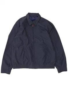 CHAPS Mens Bomber Jacket UK 40 Large Navy Blue Cotton JQ03 - Picture 1 of 3