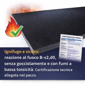 Pannello Fonoassorbente Insonorizzante Adesivo pellificato non assorbe acqua - Afbeelding 1 van 10