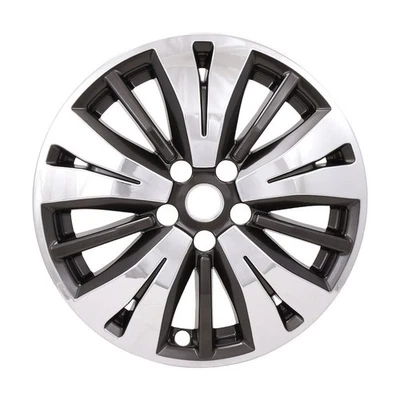 4 Chrome/Charcoal 18" Wheel Skins Hub Caps for 2017-2020 Nissan Pathfinder - Image 1 of 3