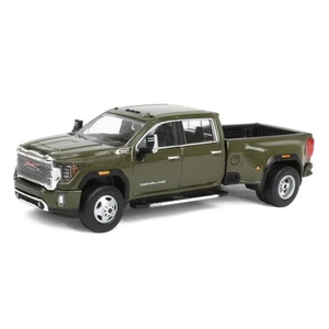 1/64 2022 GMC Sierra 3500 Denali Dually, Forest Metallic, Karson Diecast 51546-B - Picture 1 of 5