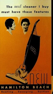 Hamilton Beach New Vacuum Cleaner Brochure 1933 - Picture 1 of 3