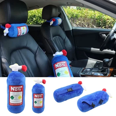 Car NOS Pillow Plush Neck Seat Cushion Fast Furious Bottle Tank - Image 1 of 4