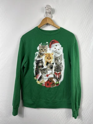 FIFTH SUN Novedad Vacaciones Gato Sudadera M Jingle Bells Navidad Foto 1 de 4