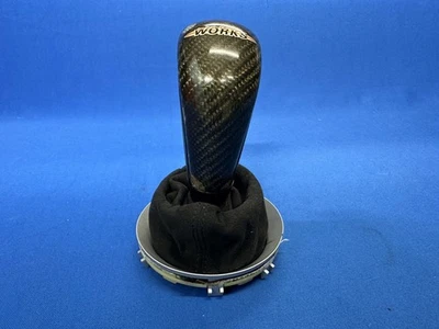 07-15 Mini Cooper S R56 Genuino JCW Fibra de Carbono Perilla de Cambio con Bota Alcantara Foto 1 de 4