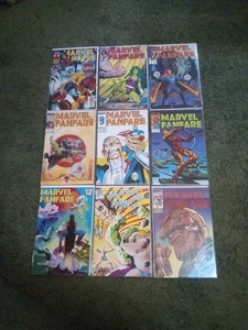 Marvel Fanfare Comics Lot Of 9 Copper Age NM Great Condition Rare Issues Htf - Picture 1 of 10