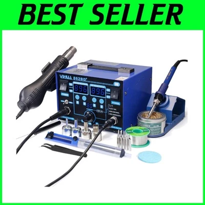 PID Temperature Control Soldering Iron Hot Air Station - Image 1 of 4