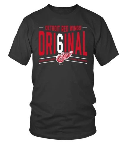 DETROIT RED WINGS GRAY ORIGINAL SIX ICE HOCKEY SPORT TEAM UNISEX T-SHIRT Cover