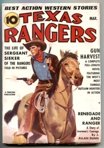 PULP: Texas Rangers Pulp March 1938- Sergeant Sieker- Gun Harvest - Picture 1 of 1