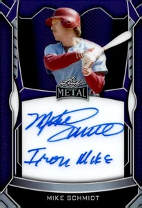 Autografo 2025 foglia metallo scritta Mike Schmidt /10 - Foto 1 di 2