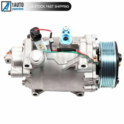 AC Compressor W/ Clutch For 2010-2014 Honda CR-V 2.4L 2007-2012 Acura RDX 2.3L - Image 1 of 4