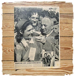 "Hamburger Illustrierte" Zeitung 20. November 1943 - Indien Dnjepr KdF ..! - Bild 1 von 12