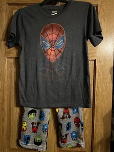 Spiderman T-Shirt & Avengers Pants - Lounge Outfit ~ Size 10/12 - Picture 1 of 5