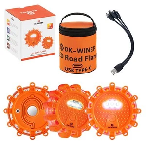 LED Road Flares Roadside Emergency car kit Emergency Road Flares Kit with Mag... - Picture 1 of 6