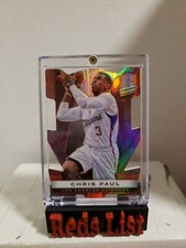 2013-14 Spectra Red Die-Cut Prizm 22/25 Chris Paul #4 Golden State Warriors FHOF