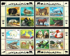 UN Wild Animal Postage Stamps United Nations MNH Endangered Species Wildlife Lot - Picture 1 of 5