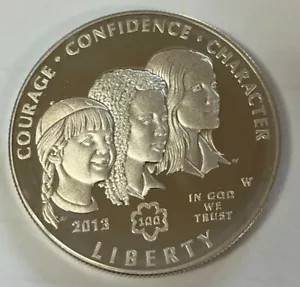 1994-W $1 Proof Silver Commemorative Girls Scouts of America - Picture 1 of 3
