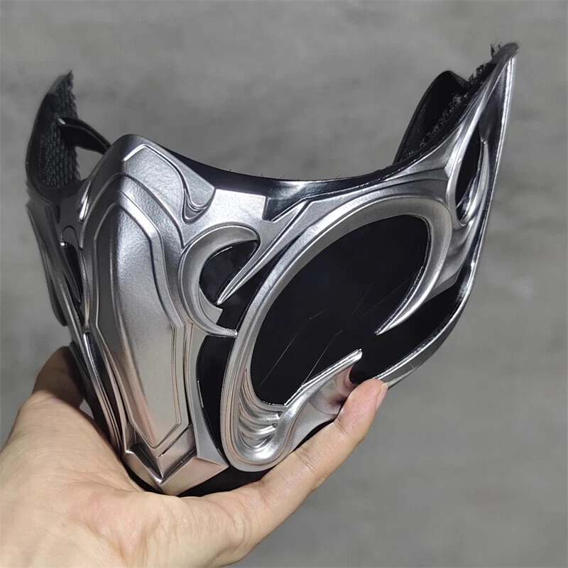 Mortal Kombat SUB-ZERO Mask CLASSIC SUB-ZERO FRP Half Face Mask Props  Cosplay - Image 1 of 4