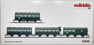 Märklin H0 42046 vagón de compartimento set DB AG Ep.III nuevo y embalaje original - Imagen 1 de 21