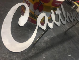 Mailbox House Sign Laser Cut 3D Floating Stainless Steel Plaque - 600mm wide - Picture 1 of 4