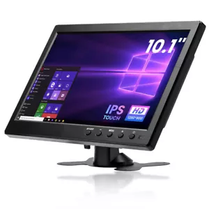10.1" Monitor LCD Mini Television Computer Display PC TV Display BNC/AV/VGA/HDMI - Picture 1 of 11