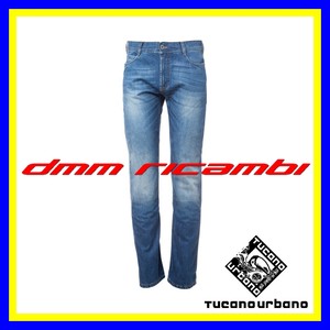 Pantaloni Denim Jeans TUCANO URBANO GINS Blù Tg.XL(52) 5 tasche moto  scooter | eBay