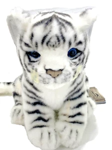 Cachorro de tigre blanco 6,5" de Hansa aspecto fiel a la vida suave peluche animales juguetes de aprendizaje/ - Imagen 1 de 16