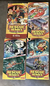 Fisher Price Rescue Heroes VHS Lot of 4~ Vintage Children's Action Series - Picture 1 of 11