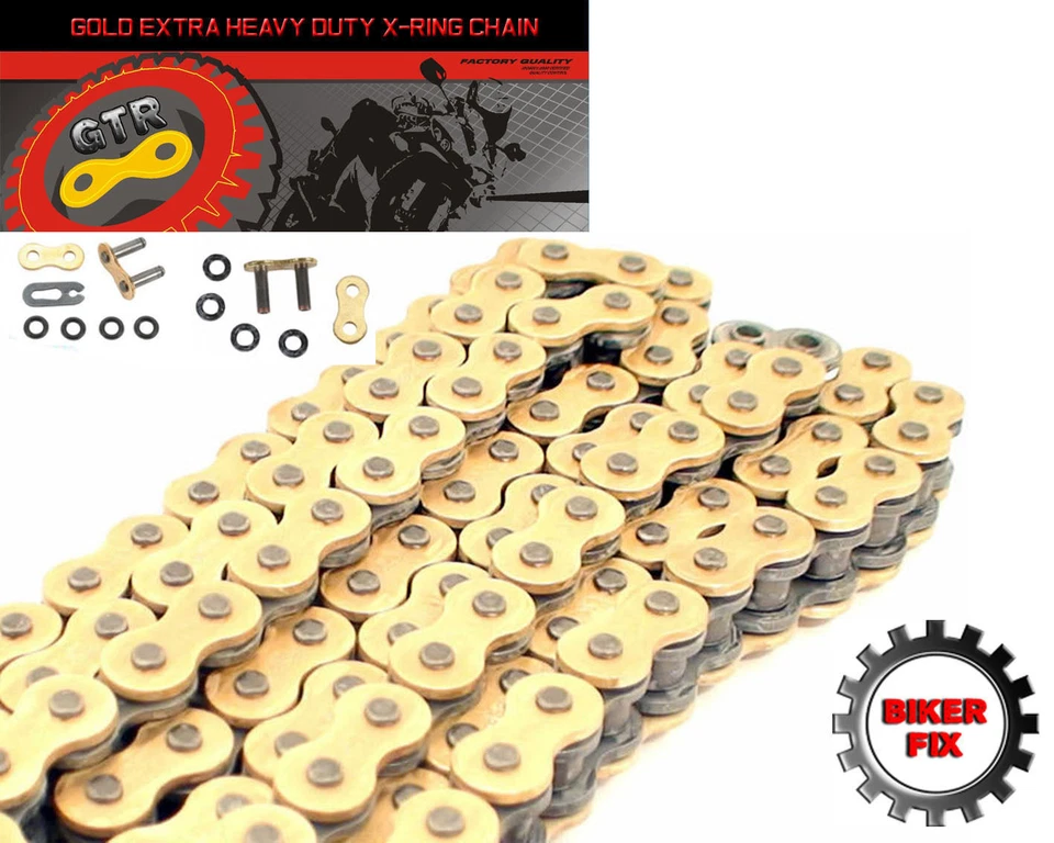 Hyosung GT650 R Comet FI 2010 Gold Extra Heavy Duty X-Ring Chain — 第 1/1 张图片