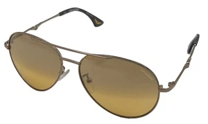 Zadig & Voltaire Men Gold Metal Aviator Fashion Sunglass Yellow Lens SZV008 8FFX - Picture 1 of 12