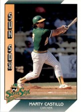 1991 Pacific Senior League Marty Castillo . Fort Myers Sun Sox #2