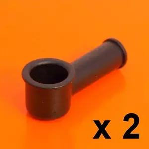 2 x MTA Angled Insulated Battery Terminal Nut Boot Cover Cap 11mmx5mm - 4410300 - Picture 1 of 5