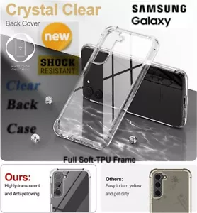 Funda de silicona ultra transparente para teléfono Samsung Galaxy S23 S22 S21 S20 FE Plus - Imagen 1 de 6