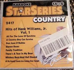 sound choice star series HITS OF HANK WILLIAMS JR VOL 1 2417 - Picture 1 of 2