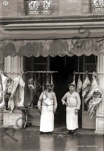 Photo ancien commerce Toulouse Boucherie Charcuterie du Marché repro an. 1920 - Imagen 1 de 3