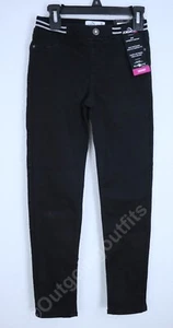 NEW Jordache Skinny Girl's Superior Comfort Looks like Denim Size 10 Pants Black - Picture 1 of 10
