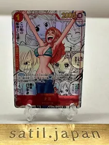 NAMI MANGA ALT ART OP01-016 R ONE PIECE CARD THE BEST PRB-01 COMIC PARALLEL 2024 - Picture 1 of 4