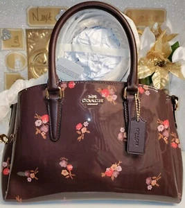 Auth💥NWTD💥COACH F31395 Mini Sage Carryall Baby Bouquet Print Satchel/Crossbody - Picture 1 of 23