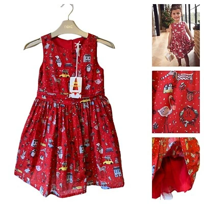 SIGUIENTE Vestido de Navidad para Niñas Navidad Baile de graduación Rojo Edad 2-3 Años Nuevo con Etiquetas Fiesta Rojo Foto 1 de 4