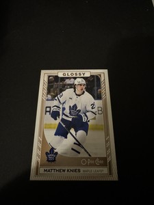 2023/24 Upper Deck Series 1 O-Pee-Chee Glossy Insert #R-24 MATTHEW KNIES Gold